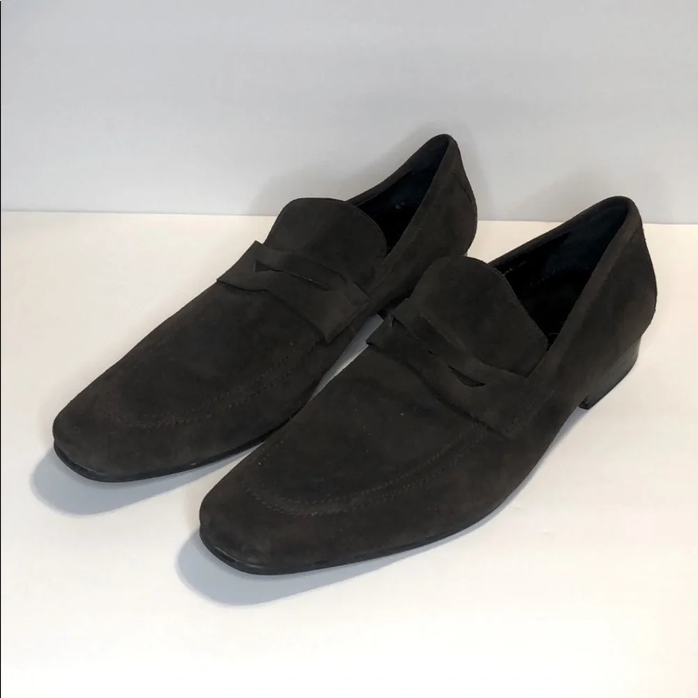 Gucci Men's Brown Suede Loafers